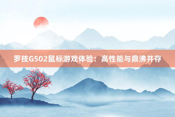 罗技G502鼠标游戏体验：高性能与鼎沸并存